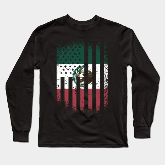 Mexican American Long Sleeve T-Shirt by JayD World